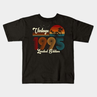 Vintage 1995 Shirt Limited Edition 25th Birthday Gift Kids T-Shirt